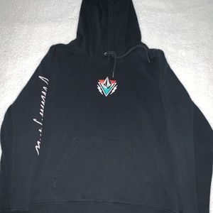 Black Volcom Stone Hoodie size Lg